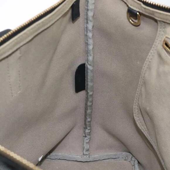 LOEWE Anagram Tote Bag PVC Black Gold Auth 122138 - Picture 12 of 16